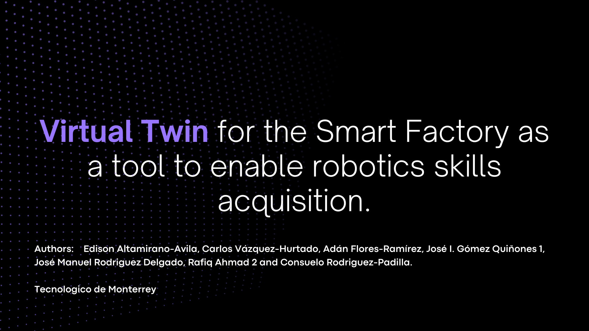 Smart Factory Virtual Twin
